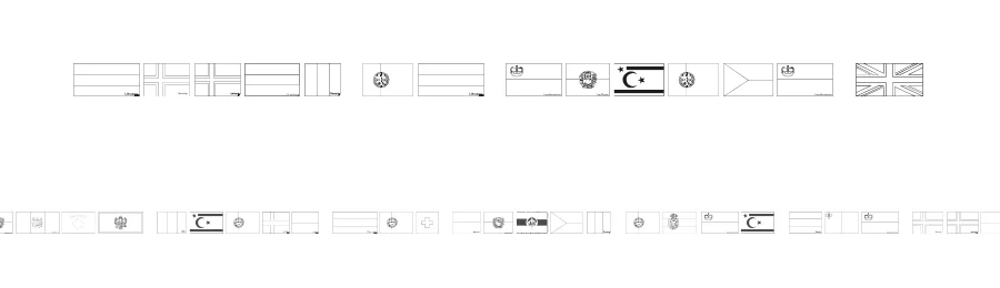 Flags of Europe 2 by Ding Bang — Dingbats Font