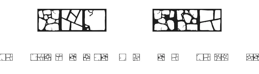 Flagstones by Cumberland Fontworks — Dingbats Font