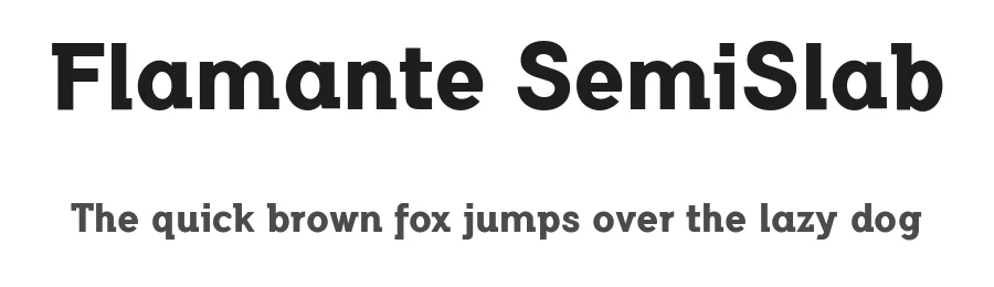 Flamante SemiSlab by deFharo — Serif Font