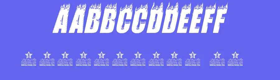 Flames by Billy Argel Fonts ® — Decorative Font — thumbnail 3