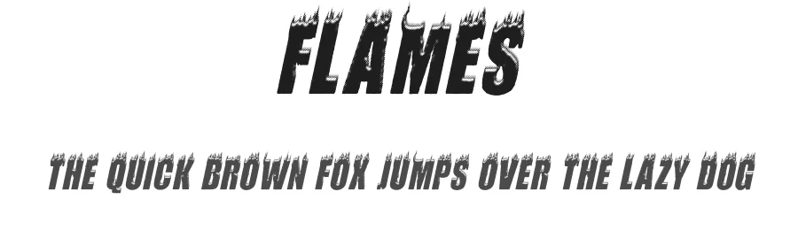 Flames by Billy Argel Fonts ® — Decorative Font