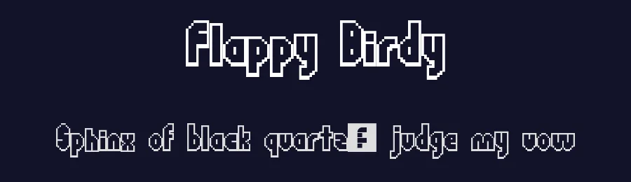 Flappy Birdy by Geronimo Font Studios — Display Font — thumbnail 2
