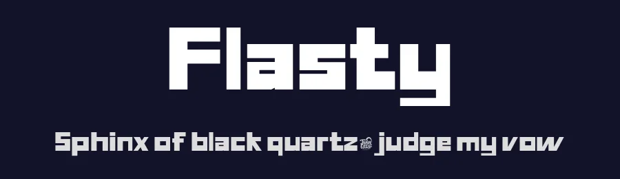 Flasty by twinletter — Display Font — thumbnail 2