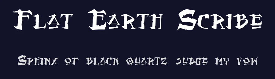Flat Earth Scribe by Blambot — Decorative Font — thumbnail 2