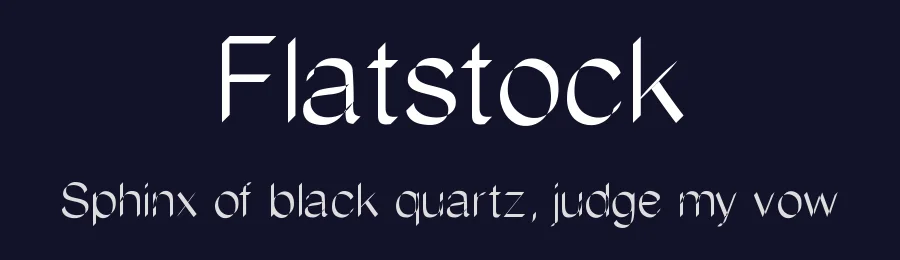 Flatstock by Shara Weber — Decorative Font — thumbnail 2