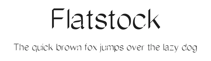 Flatstock by Shara Weber — Decorative Font