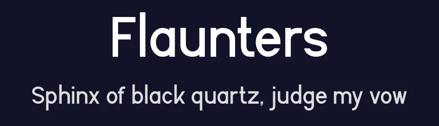Flaunters by Greentrik6789 — Sans Serif Font — thumbnail 2