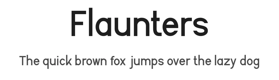 Flaunters by Greentrik6789 — Sans Serif Font