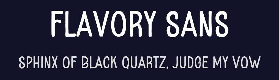 Flavory Sans by Letterhend Studio — Decorative Font — thumbnail 2