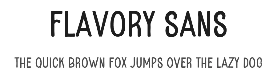 Flavory Sans