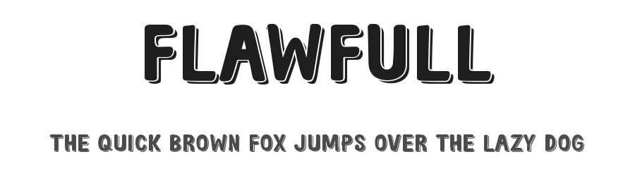 Flawfull by Folv — Decorative Font