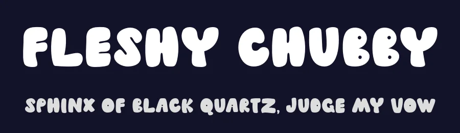 Fleshy Chubby by MJType — Decorative Font — thumbnail 2