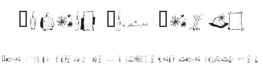 Fleur Aux Dents by StereoType — Dingbats Font