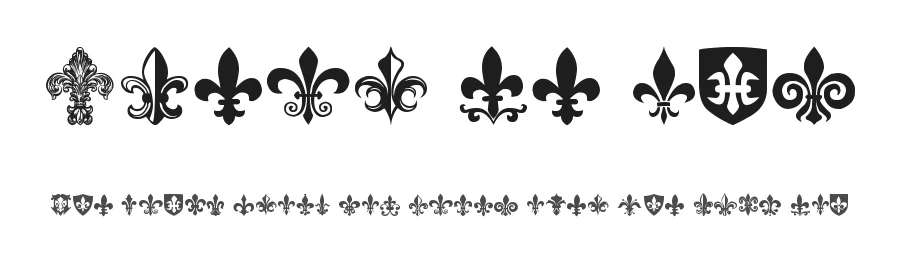 Fleur de Lis by Woodcutter — Dingbats Font