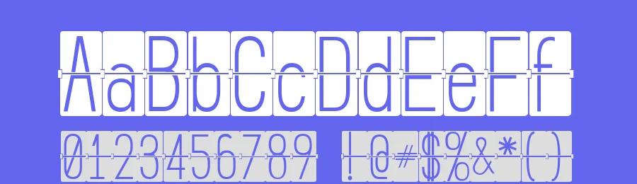 Flip Clock by Jeff Bensch — Decorative Font — thumbnail 3