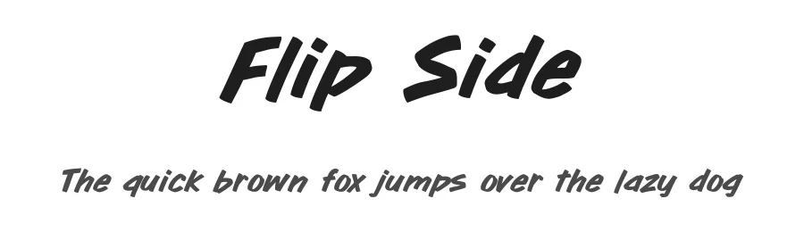 Flip Side by BLKBK Fonts — Decorative Font