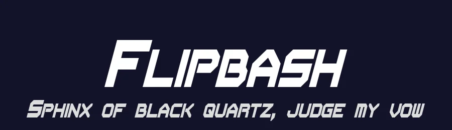 Flipbash by Pixel Sagas — Display Font — thumbnail 2