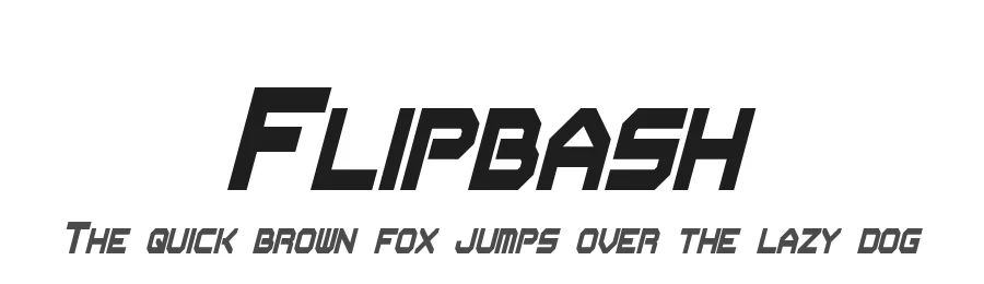 Flipbash by Pixel Sagas — Display Font