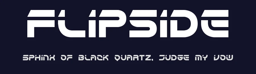 Flipside by Ænigma — Display Font — thumbnail 2