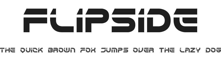 Flipside by Ænigma — Display Font