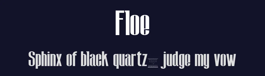 Floe by Jolicia Type Foundry — Sans Serif Font — thumbnail 2