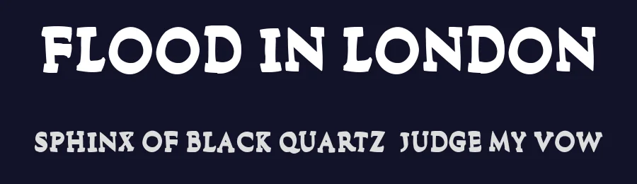 Flood In London by Vladimir Nikolic — Decorative Font — thumbnail 2