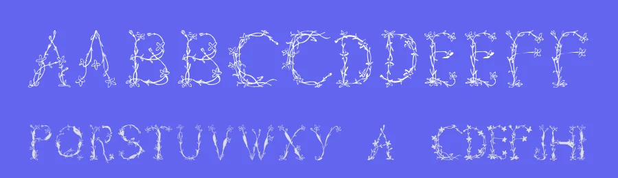 Florabetic by Manfred Klein — Decorative Font — thumbnail 3