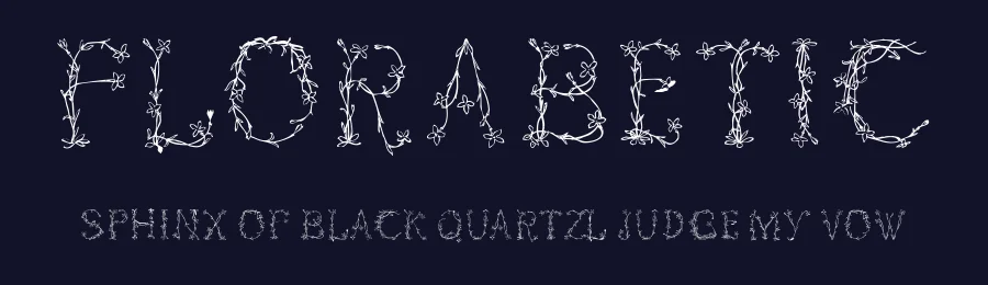 Florabetic by Manfred Klein — Decorative Font — thumbnail 2
