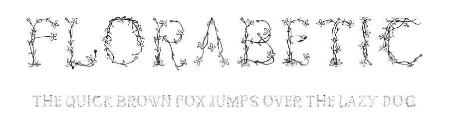 Florabetic by Manfred Klein — Decorative Font