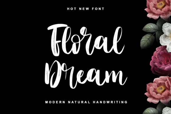 Floral Dream Font by thomasaradea — Script Handwritten Font