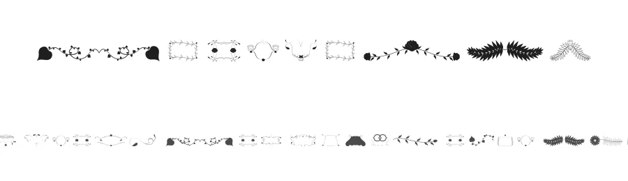 Florality by dcoxy - Greg Medina — Dingbats Font