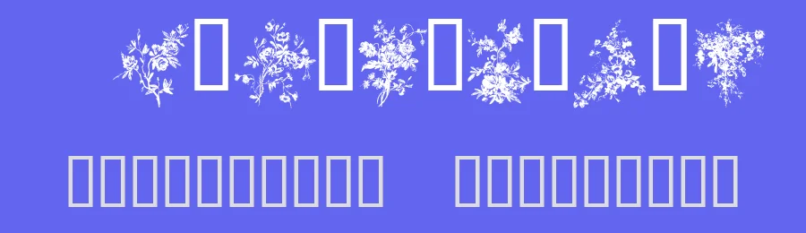 Florals 1 by FontFreak — Dingbats Font — thumbnail 3