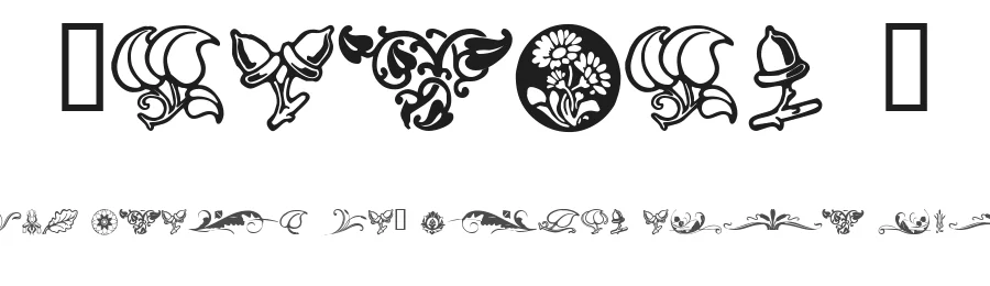 Florals 2 by FontFreak — Dingbats Font