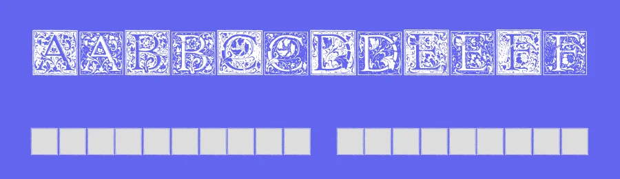 Florana Initials by Paul Lloyd — Decorative Font — thumbnail 3