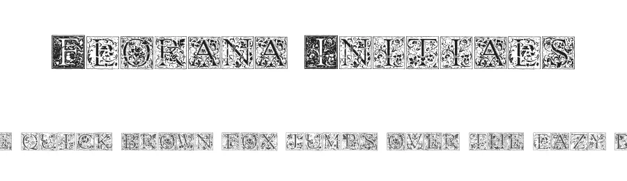 Florana Initials by Paul Lloyd β Decorative Font