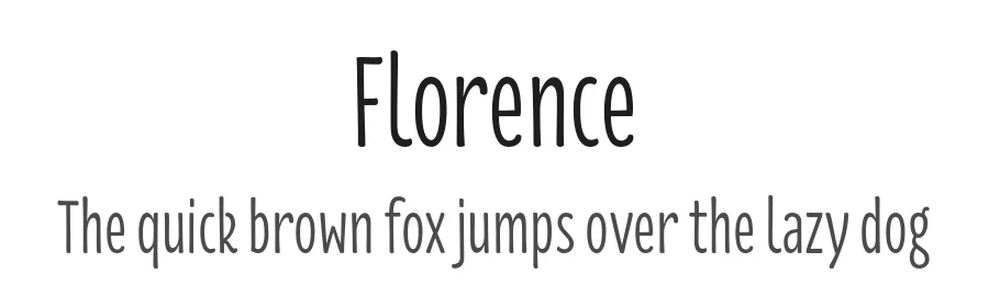 Florence by Sascha Timplan β Sans Serif Font
