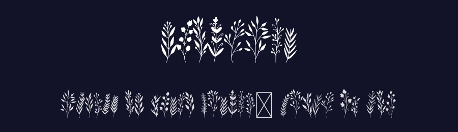 Floresta by Muhammad Yafinuha — Dingbats Font — thumbnail 2