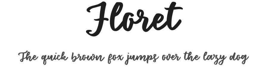 Floret by Ana — Script Handwritten Font