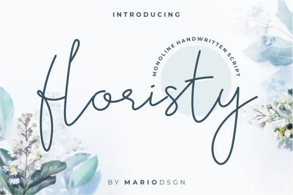 Floristy Font by MarioDsgn β Script Handwritten Font