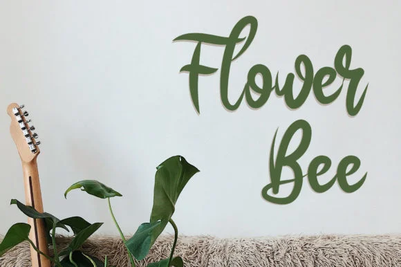 Flower Bee Font by Lambemu Yoyo — Script Handwritten Font