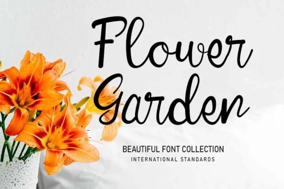 Flower Garden Font by shiddiq.art by shiddiq.art — Script Handwritten Font