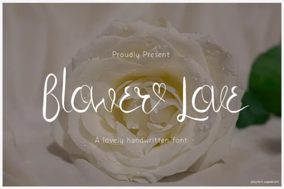 Flower Love Font by Creassion Studio — Script Handwritten Font