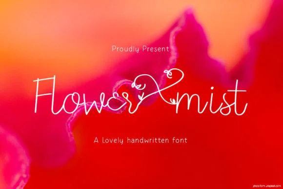 Flower Mist Font by Creassion Studio — Script Handwritten Font