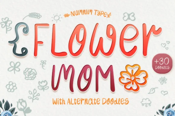 Flower Mom Font by numnim — Script Handwritten Font