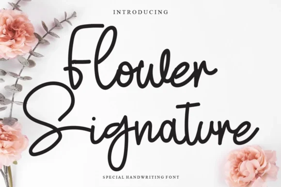 Flower Signature Font by Garcio by Garcio — Script Handwritten Font