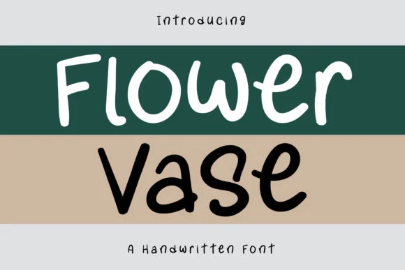 Flower Vase Font by Wanida Toffy — Script Handwritten Font
