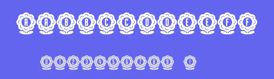 Flower Capitals by Vladimir Nikolic — Decorative Font — thumbnail 3