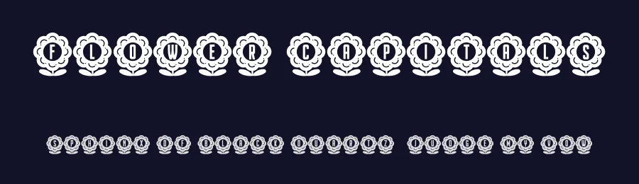 Flower Capitals by Vladimir Nikolic — Decorative Font — thumbnail 2