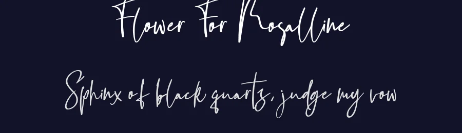 Flower For Rosalline by Nurrehmet Studio — Script Handwritten Font — thumbnail 2