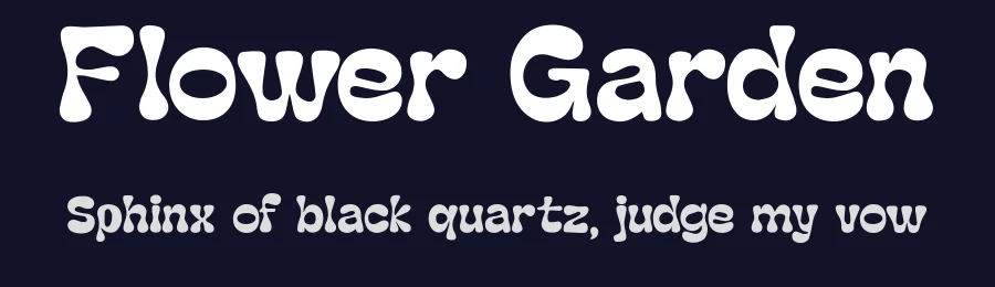 Flower Garden by BlackFridayFont FMF — Decorative Font — thumbnail 2